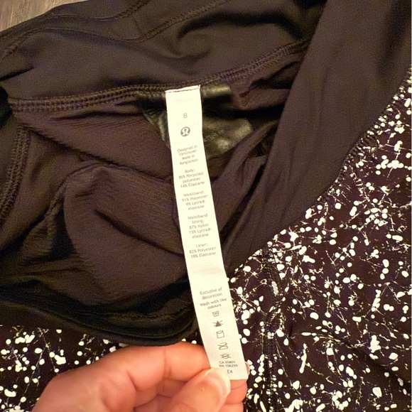 Lululemon Unicorn Find Your Pace Short 3" Lined‎ Crinkle Dust Reflective Alpine - Picture 4 of 5